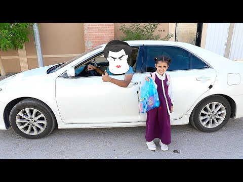 المعلمه تساعد لولو في توصيل طلباتها