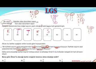 Olasılık حل مسائل 18 Lgs الاحتمالات