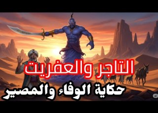 قصة التاجر والعفريت حكاية من ألف ليلة وليلة تثير الدهشة