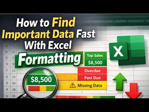 How To Find Important Data Fast With Excel Formatting