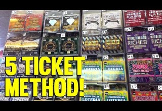 WINNING With The 5 TICKET METHOD Lottery Scratch Off Tips