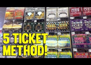  WINNING With The 5 TICKET METHOD Lottery Scratch Off Tips