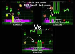  Geometry Dash Round 1 Full Version Comparison Emjoven Vs FoxyMax57 Vs TheSquareZebra More