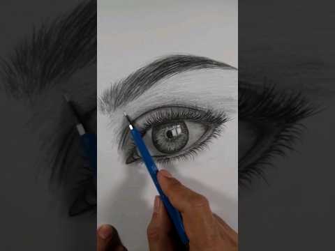 كيفية رسم عين بقلم رصاص