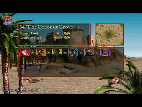 Stronghold Crusader Mission 34 Der Kokosnusshain Kreuzritterpfad Stronghold Crusader Master