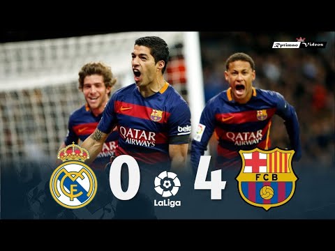 ملخص مباراة ريال مدريد برشلونة 0 4 دوري الإسباني 2015 16 وجنون عصام الشوالي جودة عالية 1080p