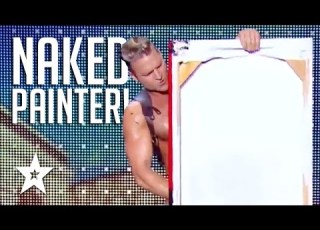 The Naked Painter Shows Off His Huge Talent Got Talent Global