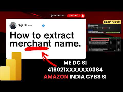 Power Query Trick To Extract Merchant Names From Bank Data No Regex Real Use Case Explained