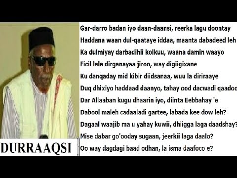 Gabaygii DURRAAQSI ERGO DAAROOD Daarood Maxaad Uga Dhigteen Boqor Dumaal Yeeshay