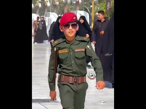 شاب يرتدي بدلة ملازم في الجيش العراقي العراقيين كلهم يحبون الجيش حب ابدي