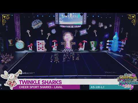 As U8 L1 Twinkle Shark Cheer Sport Sharks Laval