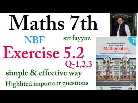 Maths Class 7th Exercise 5 2 Ex 5 2 Q 1 3 NBF Unit 5 Sets Grade 7
