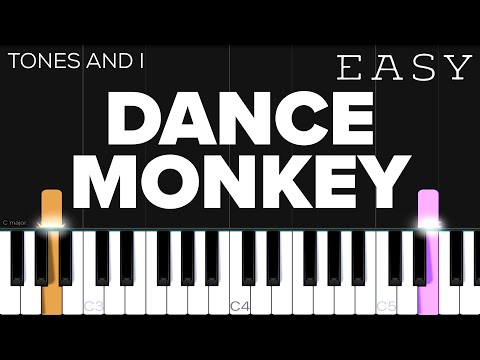 Tones And I Dance Monkey EASY Piano Tutorial