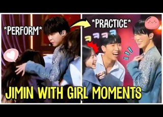 BTS جيمين مع لحظات الفتاة