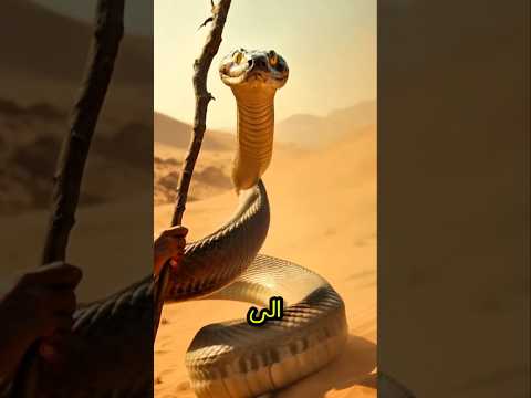العصا التي تحولت إلى ثعبان معجزة موسى في صحراء مدين العصا التي تحولت إلى ثعبان معجزة موسى في صحراء مدين