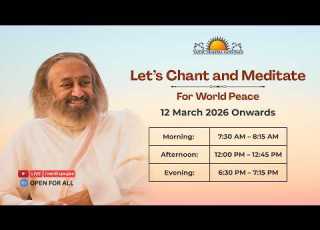 Let S Chant Meditate For World Peace 20 March 2026 12 00 PM