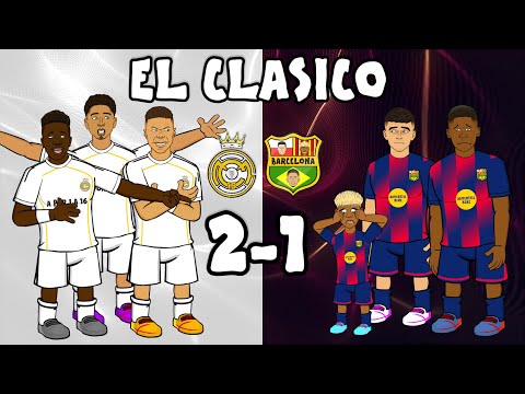 EL CLASICO Real Madrid 2 1 FC Barcelona FIGHT Bellingham Mbappe Goals Highlights La Liga