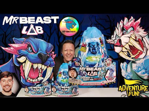 MrBeast Lab Cryo Lab Melt The Ice Panther Tiger Toy Action Figures AdventureFun Toy Review