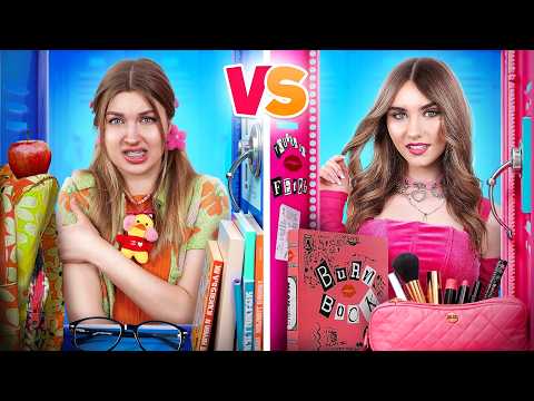 فتاة مهووسة بالدراسة ضد فتاة لئيمة متنمر المدرسة أصبح صديقي