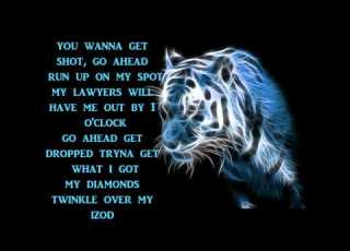 50 Cent Outlaw Lyrics On Screen