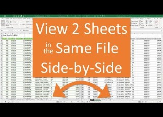  How To View Two Sheets Side By Side In The Same Excel File