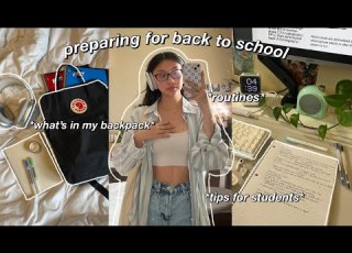 PREPARING FOR BACK TO SCHOOL Back To School Shopping Whats In My Backpack Productive Habits