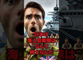 イギリスが海上自衛隊の粋な対応に衝撃を受けた 海外の反応 自衛隊 Shorts 日本