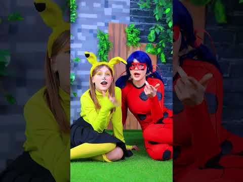 عندما تعرف الإجابة الصحيحة Shorts Troomzoo Pikachu Ladubug