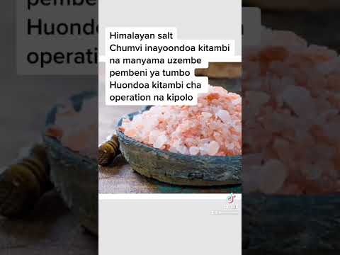 Ondoa Kitambia Kwa Kutumia Chumvi Ya Himalayan