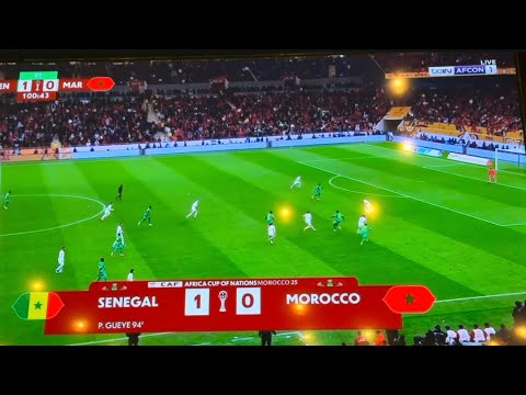 لقطات مؤثرة من مباراة نهائي كاس افريقيا المغرب مع السنغال