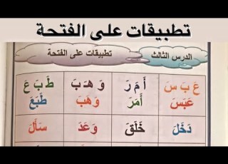  أمثلة على تلفظ حركة الفتحة في القران الكريم
