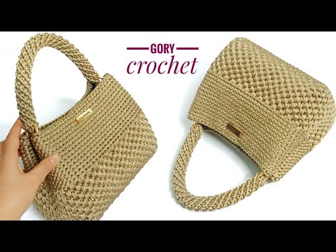 كروشيه شنطة يد واسعه من الداخل موديل مميز وعملي Bag Crochet Tas Rajutan Bolsa De Ganchillo Túi Móc