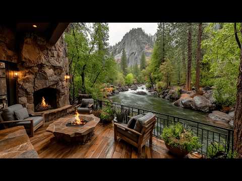 Instant Calm Spring Riverside Porch Campfire Bird Sounds Ambience