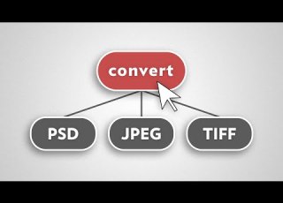  複数の画像をJPEG PSD TIFFに変換する Photoshop