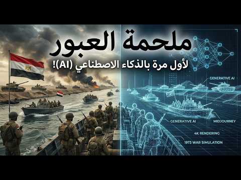 ملحمة العبور 73 محاكاة سينمائية واقعية باستخدام الذكاء الاصطناعي Generative AI
