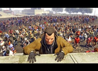 قراند 5 الهروب من 1000 زومبي وزيادة GTA V Zombie Outbreak