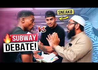  EXCITING DEBATE SNEAKÖ Shaykh Uthman Takes On NY Street Preacher Part 1