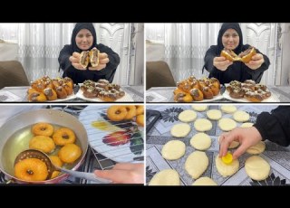 عندج قبق مال زيت تعالي نسوي بأحلى دونات سهل واقتصادي ينفع لل توزيعات والثبات وحشوة نوتيلا في منزل