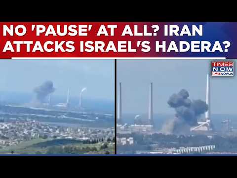 Iran Proves Trump S Pause Claims Wrong Iranian Missiles Hit Power Plant In Israel S Hadera