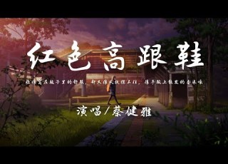  蔡健雅 红色高跟鞋 你像窝在被子里的舒服 却又像风捉摸不住 像手腕上散发的香水味 動態歌詞