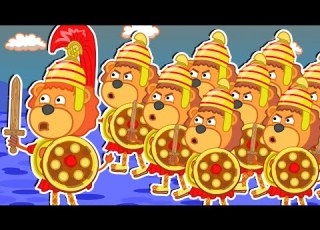  Lion Family Superheroes 1 Troy Cartoon For Kids