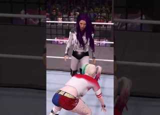 Blackfire Axe Kicks Harley Quinn