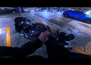  POV Kawasaki Ninja ZX6R Night Ride Pure Sound No Music