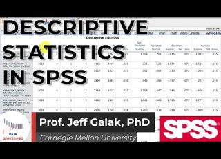 Descriptive Statistics In SPSS SPSS Tutorial Video 5