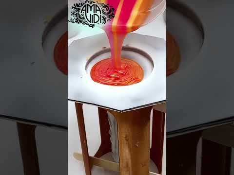 Silicone Pour Nuclear Sunset