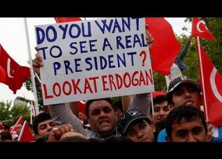رجب طيب أردوغان سنلقن المتظاهرين درسا في