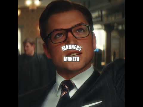 Manners Maketh Man Kingsmen Eggsy Edit
