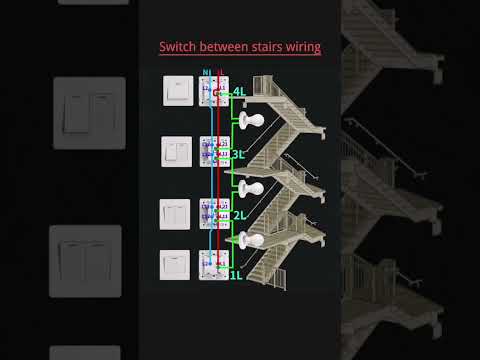 توصيل مفاتيح تشغيل سلم من عدة أماكن