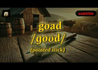 N Goad Meaning Pointed Stick With 5 Examples