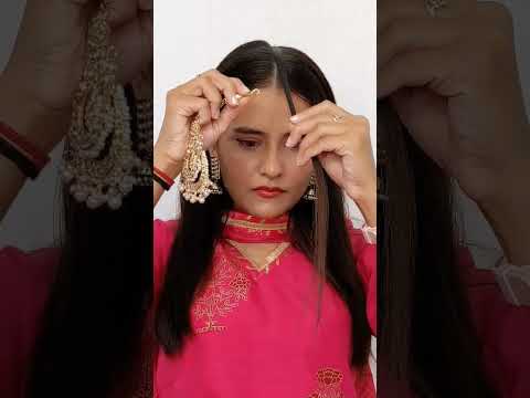 Maang Tikka Hack Shorts Dailyshorts Shortsvideo Maangtikka Hacks Viralshorts Viralhairhacks